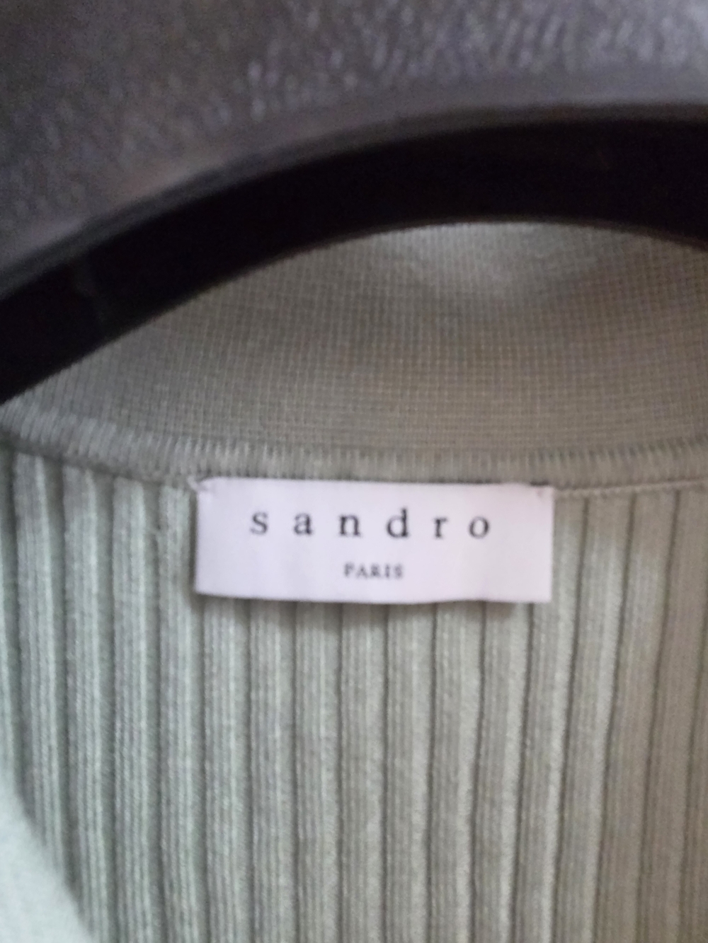 SANDRO Ribbed Cardigan With Polo Collar - Picture 8 of 13